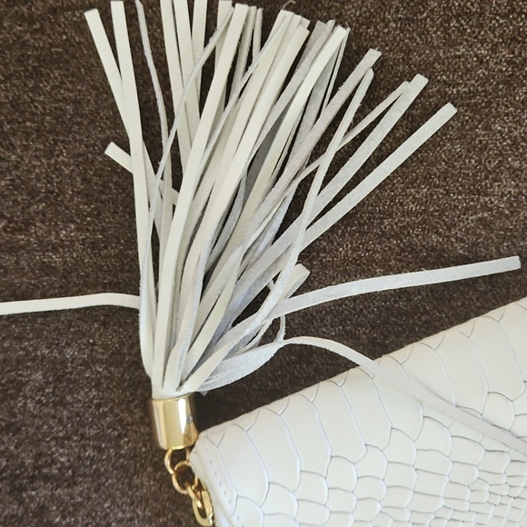 Gigi NYC Elegant White Clutch Bag